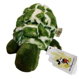 NWT Turtle Plush Vintage Disney Living Seas Epcot Stuffed 7" Tags Button
